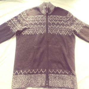 VTG Women's Eddie Bauer Zip Cardigan Sweater Xl
